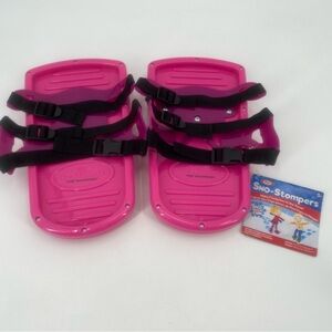 Sno-Stompers Kids Bear Tracks Claws Footprints Snow Play Pink Ideal up to Size 5
